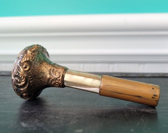 Victorian Mother of Pearl Parasol Handle