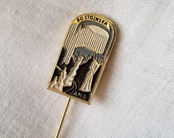Postojna Cave Vintage Souvenir Stick/Lapel Pin. Slovenia/Yugoslavia.