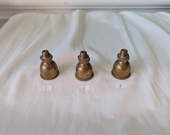 Vintage No.2 P/C Brass Screw Top Oil Cup, 1.75" x 1"