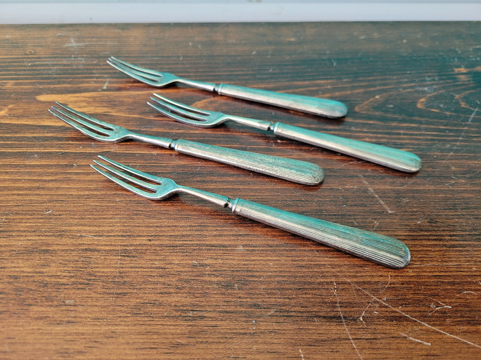 Silver Plated Dessert Fork Set Elkington Silver Plate Etsy Australia