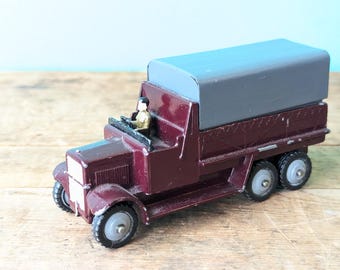 Dinky Toys 25S, Six Wheeled Covered Wagon, Produced 1937 - 1940, Made in England