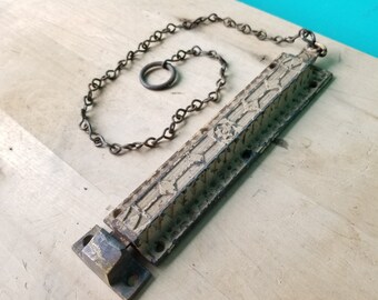 Antique Pull Latch With Chain