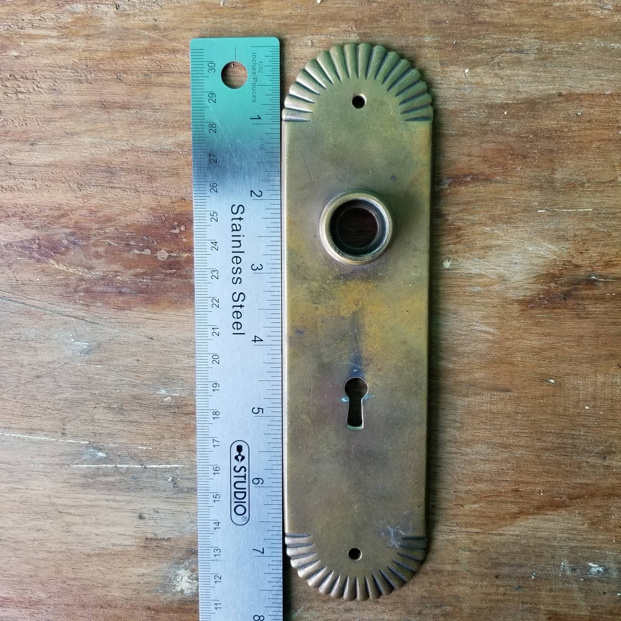Warm Brass Antique Door Knob Set