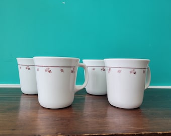 Corelle - Burgundy - Set of Four Mugs