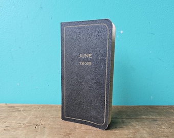June 1939 Diary Book