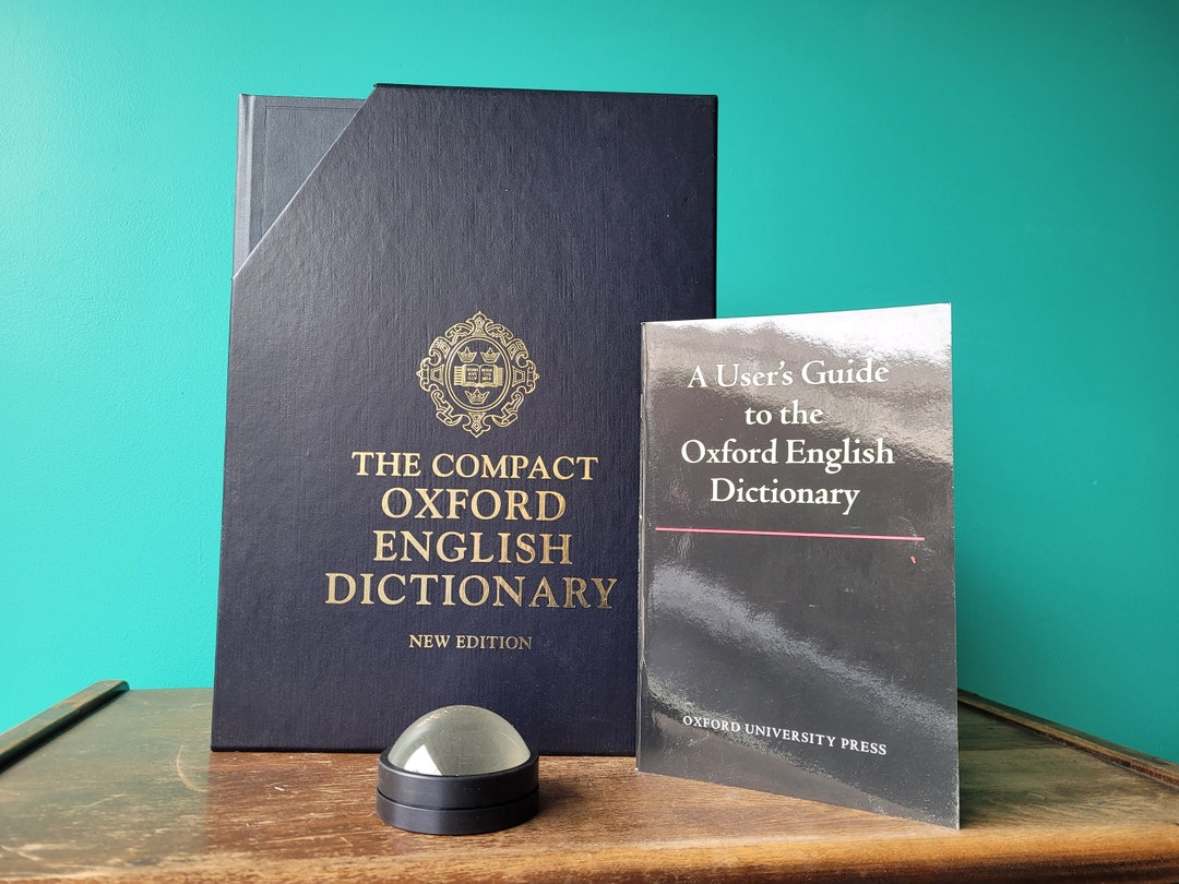 The Compact Oxford English Dictionary - Etsy The Compact Oxford English Dictionary - Etsy