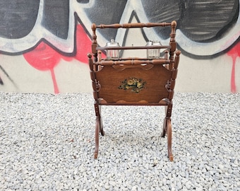 Antique Wooden Magazine Rack/Smoking Table LOCAL PICKUP ONLY