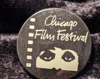 Vintage Chicago International Film Festival Pinback Button, 1 3/8"