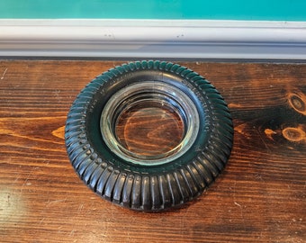 Vintage Seiberling Tire Ashtray Canada "All - Tread"