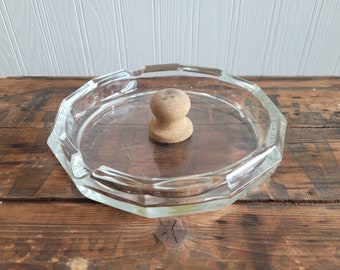 Vintage Glass Pipe Ashtray