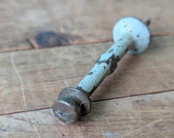 Vintage Painted Brass Door Stop, 2 1/2" long