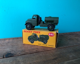 Dinky Toys 643 Army Water Tanker, Produced 1958 - 1964, Made in England, With Box