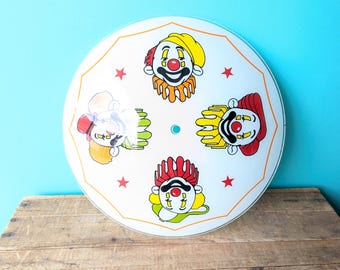 Vintage NOS Clown Light Shade, 13 3/4"
