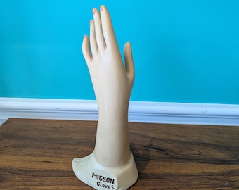Vintage Migson Gloves Countertop Display, 12" x 5 1/2" x 3 3/4"