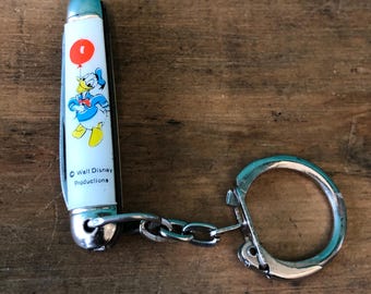 Disney Donald Duck Richard Sheffield Mini Pocket Knife, Single Blade, 2" x 1/4"