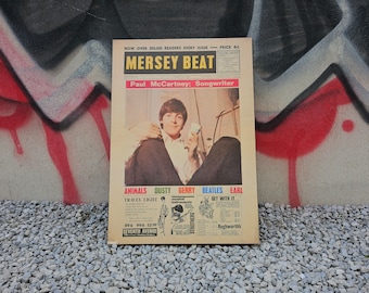 Beatles Paul McCartney, Mersey Beat Mounted Poster, 1964