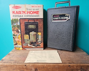 Vintage Portable Coffee Maker Empire Kar-N'-Home
