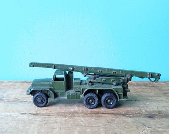 Dinky Toys 665 Field Honest John Missile Launcher (No Missile), Produced 1964 - 1970, Made in England