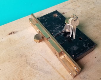 Vintage Yale Mortise Lock With Keys
