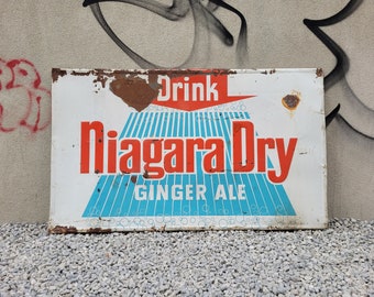 Vintage Niagara Dry Ginger Ale Sign