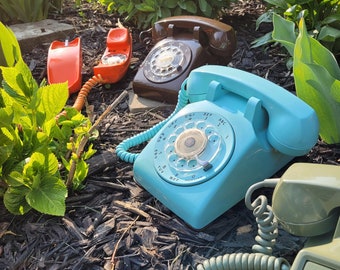 Baby Blue Western Electric Rotary Dial Telephone
