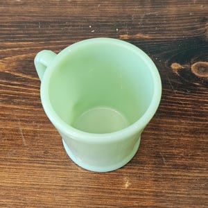 1950s Fire King D Handle Jadeite Mug - E