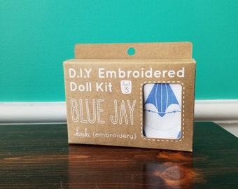 Kiriki Press Embroidery Kit - Blue Jay - Level 3