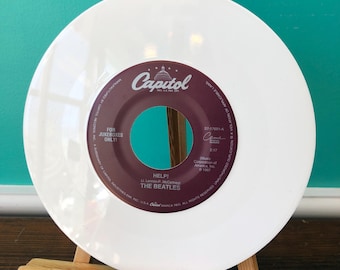 The Beatles, 45 rpm white vinyl, Help/ I'm Down