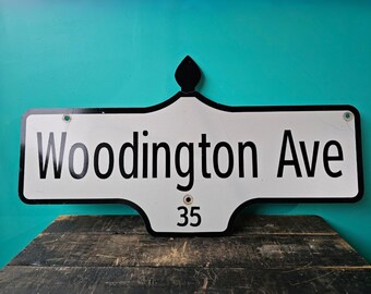 Woodington Avenue Decommissioned Toronto Street Sign