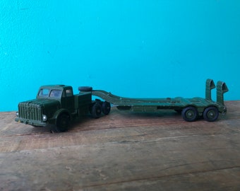 Dinky Toys 660, Thornycroft Mighty Antar Tank Transporter, Produced 1956 - 1964, Made in England