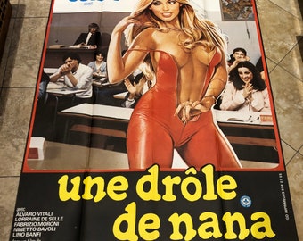 French Movie Poster Une Drole de Nana 1979