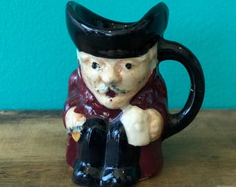 Vintage Staffordshire Mini Creamer/Tooth Pick Holder, Shorter and Sons, 2 1/4" tall