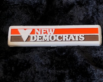 Vintage Button New Democrats 2" x 1/2"