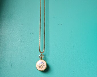 Ritma Incabloc Little Pansy Pocket Watch - Switzerland - Etsy