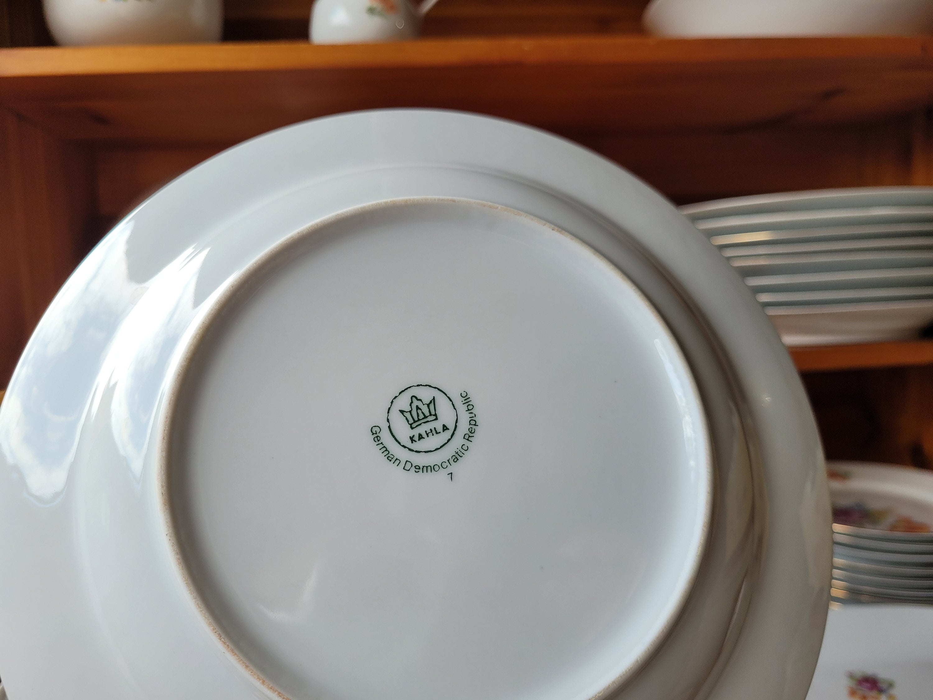 Vintage Kahla GDR Dinnerware Set Serves Eight