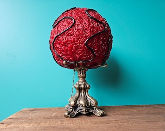 One of a Kind Spaghetti Crystal Ball Lamp