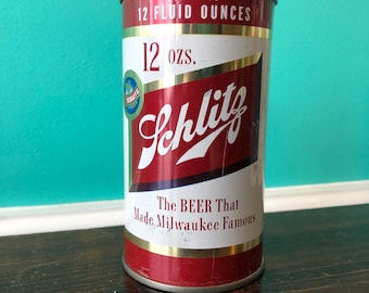 Schlitz Brewing 1954 Empty Flat-top Beer Can. USA.
