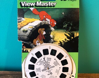 Vintage View-Master Reel Packet The Fox and the Hound, 1980 Walt Disney In Original Packaging