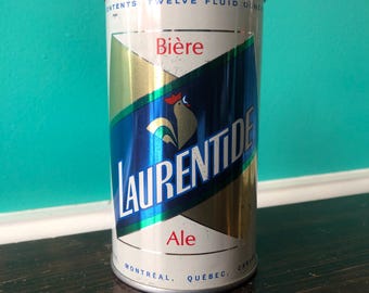 Laurentide Ale Molson Brewery 1960's Empty Beer Can. Quebec, Canada.