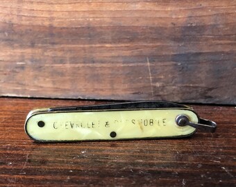 Chevrolet Oldsmobile Panamex Mini Pocket Knife, Single Blade, 2" x 1/4", Italy