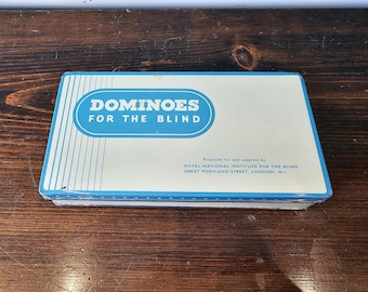 Braille Dominoes for the Blind. 1960's-1970's. USA.