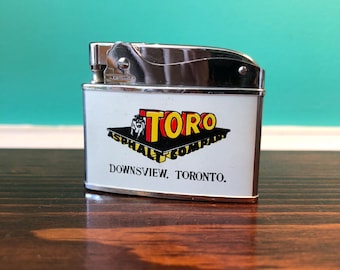 Toro Asphalt Co.-  Hamilton DeLuxe - Advertisement Lighter, Made in Japan