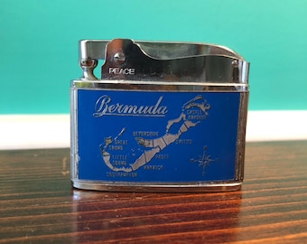 Vintage Bermuda Souvenir - Peace- Advertisement Lighter, Made in Japan