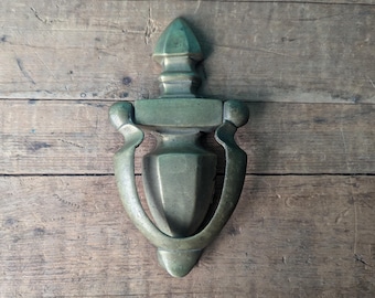 Vintage Brass Door Knocker 7 3/4" long x 3 1/2" wide