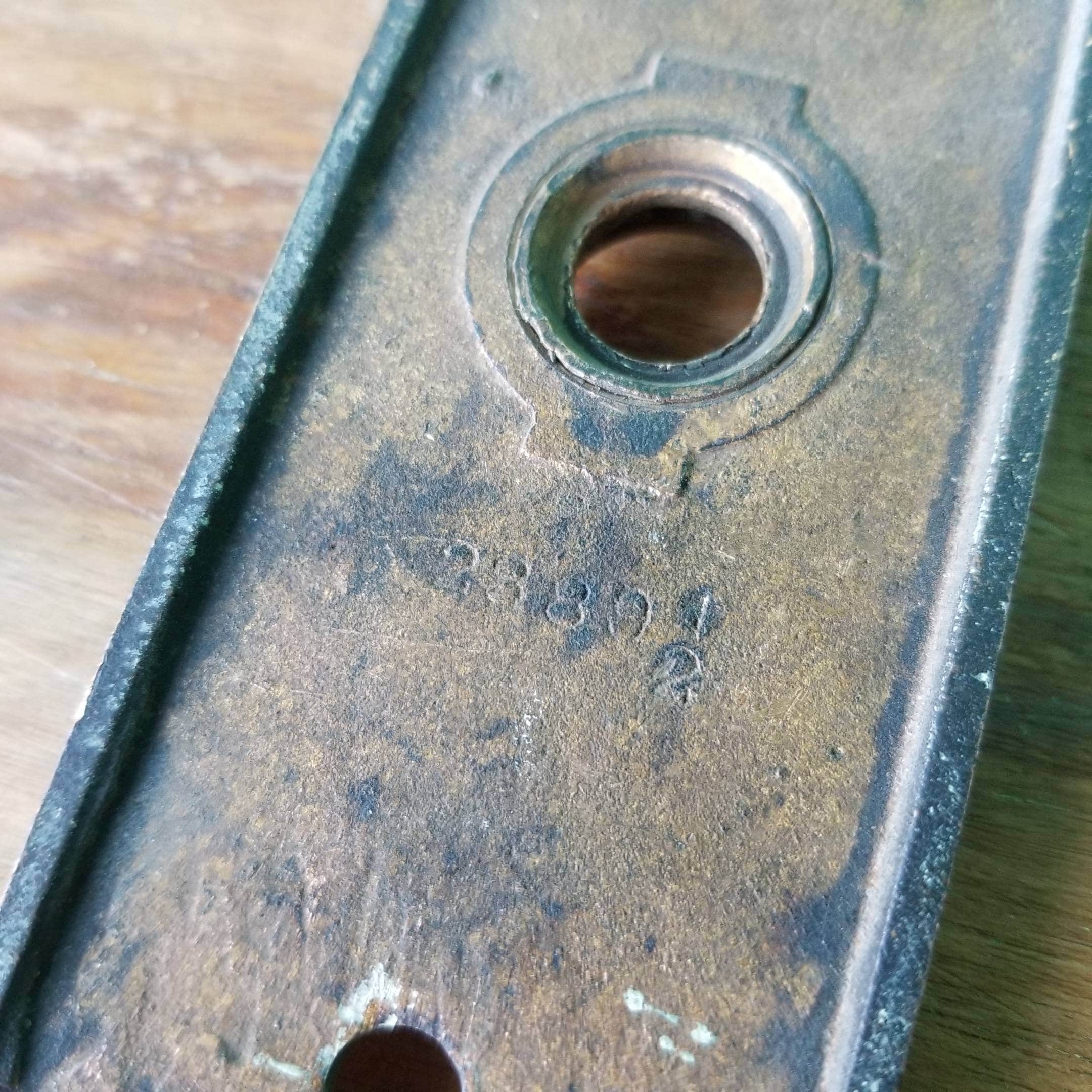Warm Brass Antique Door Knob Set