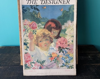 June 1917 The Designer Magazine, Vintage Fashion Magazine, 16" x 11"