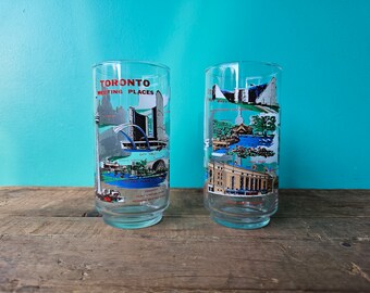 Vintage Pair Toronto Meeting Places Glass