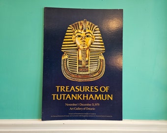 1979 Treasures of Tutankhamun Exhibit AGO Transit Ad