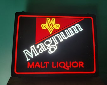 Magnum Malt Liquor Lit Bar Sign