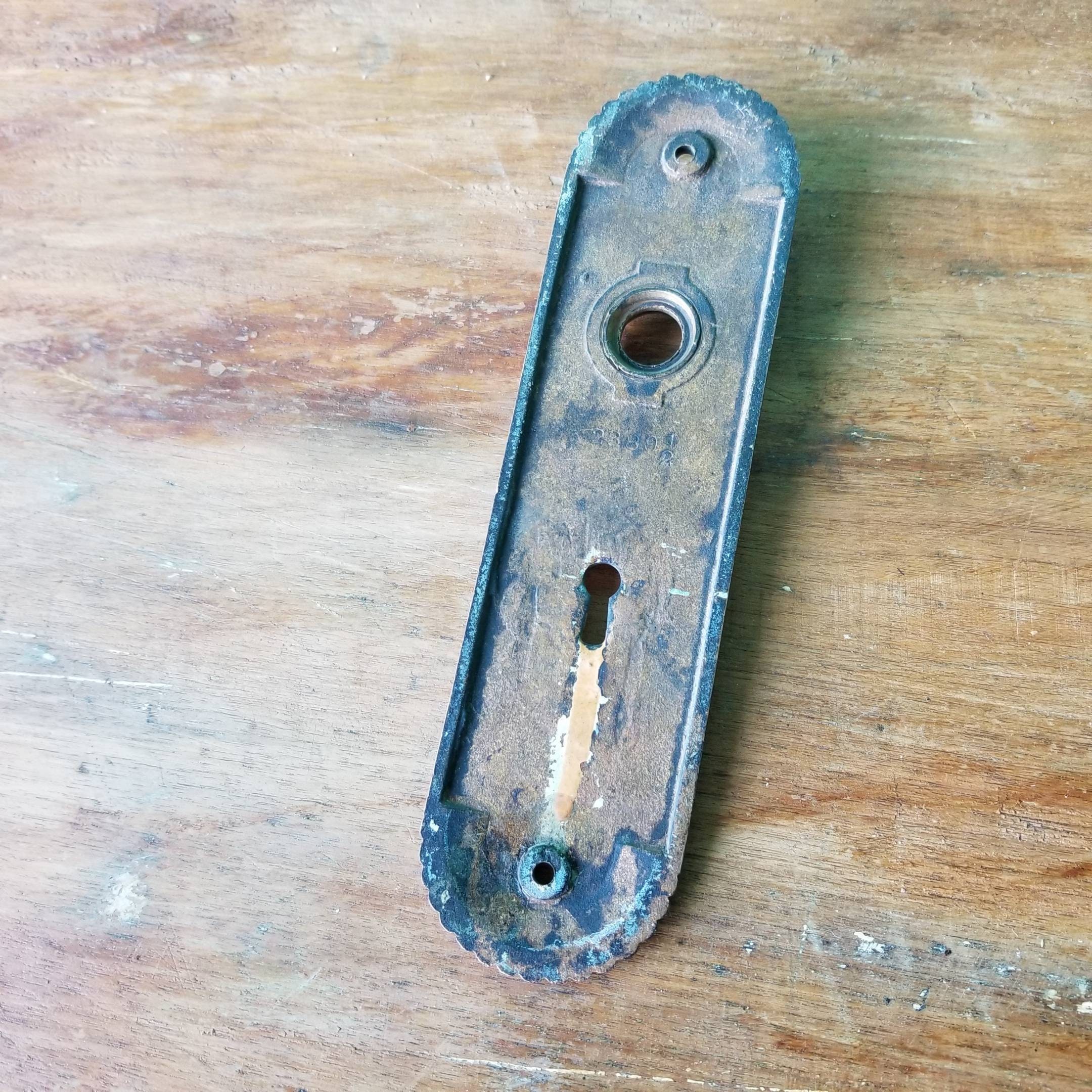 Warm Brass Antique Door Knob Set